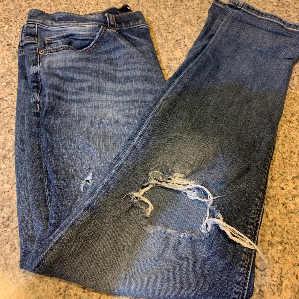 Express High Rise Girlfriend Jeans